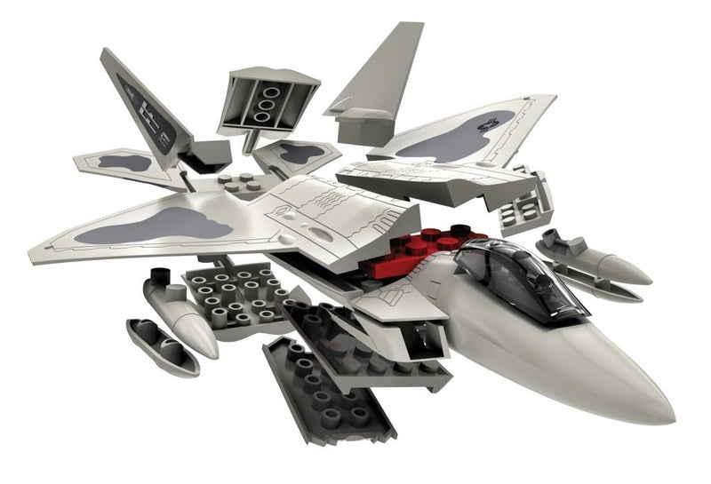 Airfix Quickbuild Lockheed Martin Raptor Airplane, Multi - Image 1